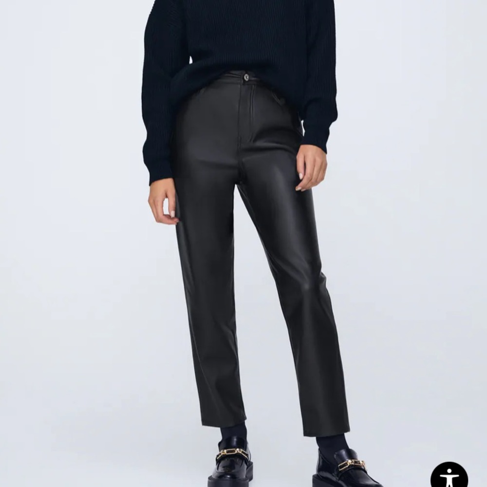 Zara leather pants